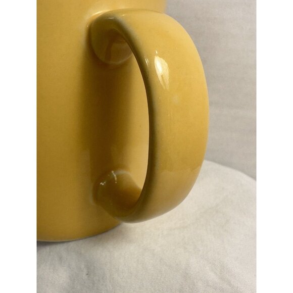 4 Rio Stoneware Japan Coffee Mug Tea Cup Yellow Retro Mid Century Modern 12 Oz - Picture 7 of 7